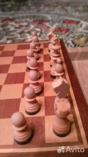 Шахматы мини гдр 80е раритет дерево