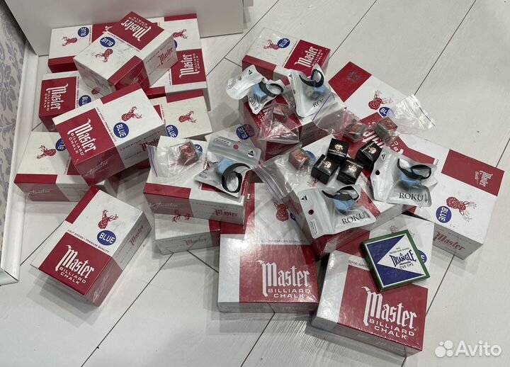 Мел для бильярда Master Blue 72 шт. упаковка