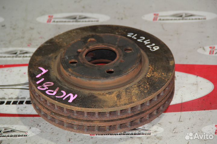 Тормозной диск перед c Toyota Sienta NCP81G 1NZ-FE