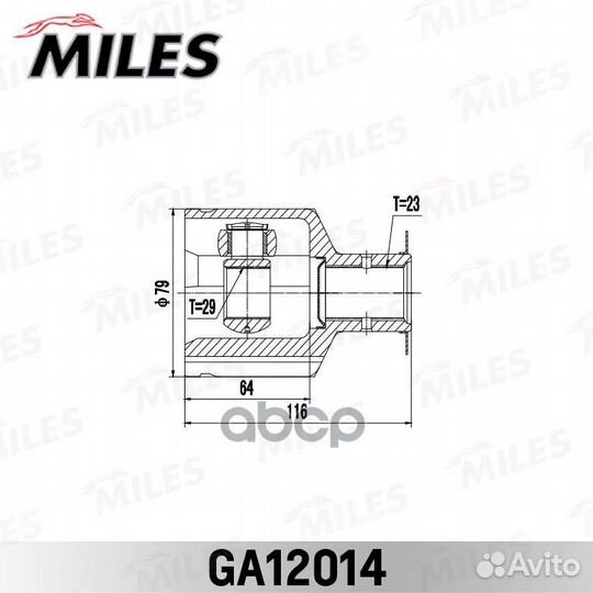 ШРУС mitsubishi carisma 95-03 внутр.прав. GA120