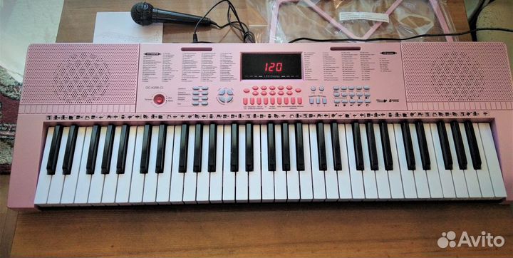 Синтезатор 61 Кл Розовый 350 Тембров