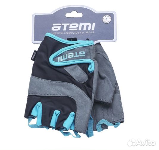 Перчатки для фитнеса Atemi черно-серые