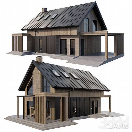 Каркасный дом Barnhouse 6,7х8,5