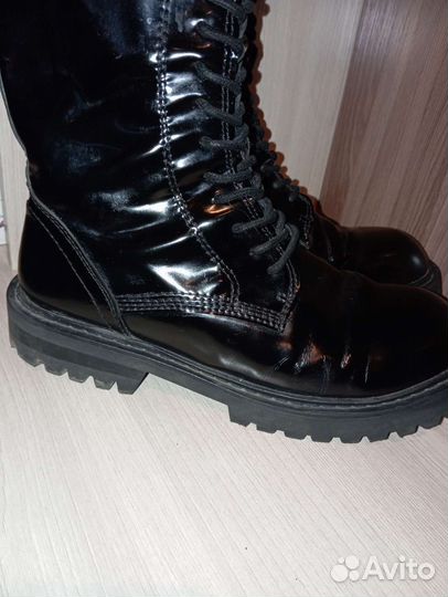 Сапоги натуральная кожа 39