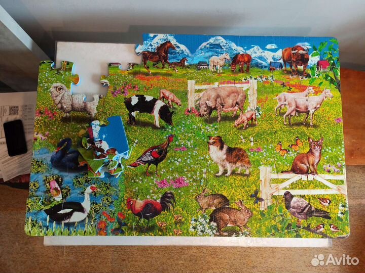 Большие мягкие пазлы игры развивающие от 1-4 лет