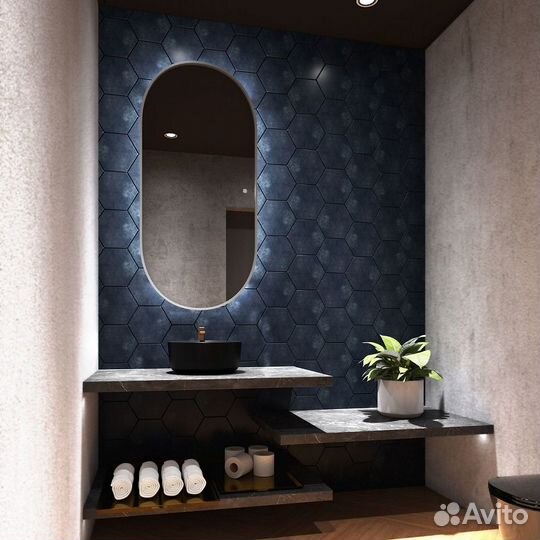 Зеркало Art&Max am-bar-700-1500-ds-f Хром