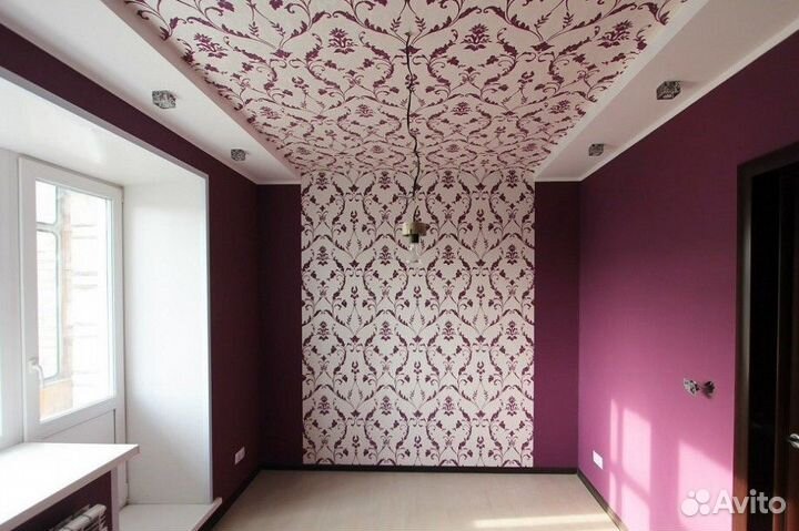 Поклейка обоев, шпаклевка, покраска