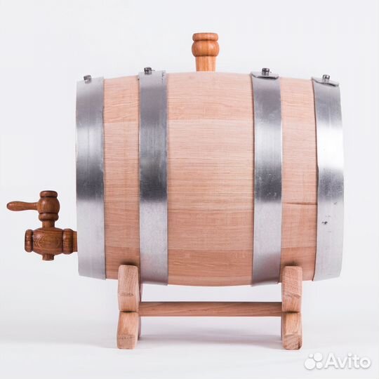 Бочка дубовая с подставкой, 5 литров