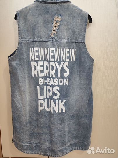 Жилет джинсовый женский