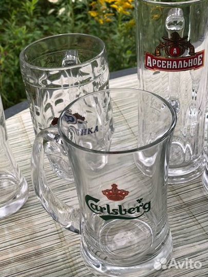 Пивные кружки и бокалы новые