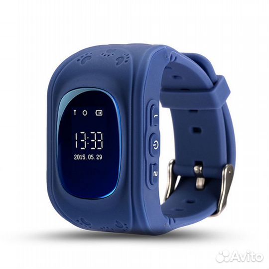Q50 Детские часы с GPS Smart Baby Watch синие