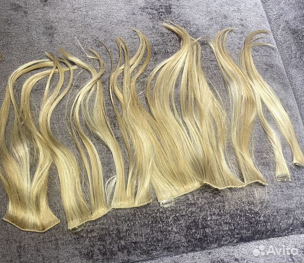 Волосы натуральные блонд