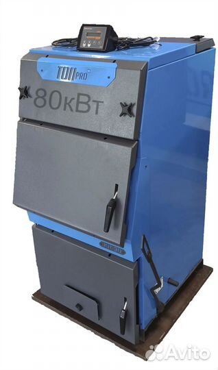Котел твердотопливный полуавтоматический топpro 80
