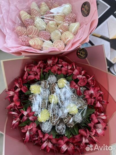 Букет из клубники в шоколаде