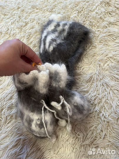 Вязаные носочки/шапочка