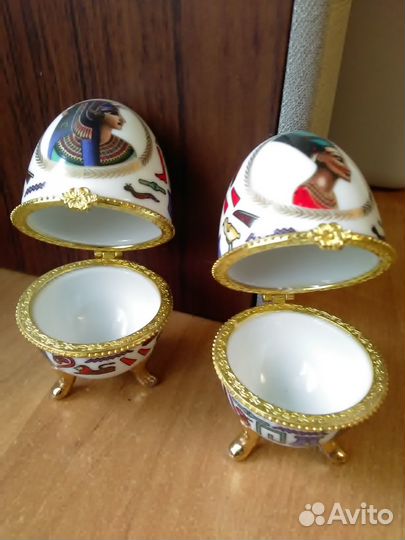 Продаются две шкатулки яйцо из Египта