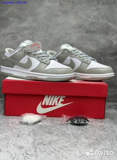 Кроссовки Nike Dunk Low White Grey 36-45