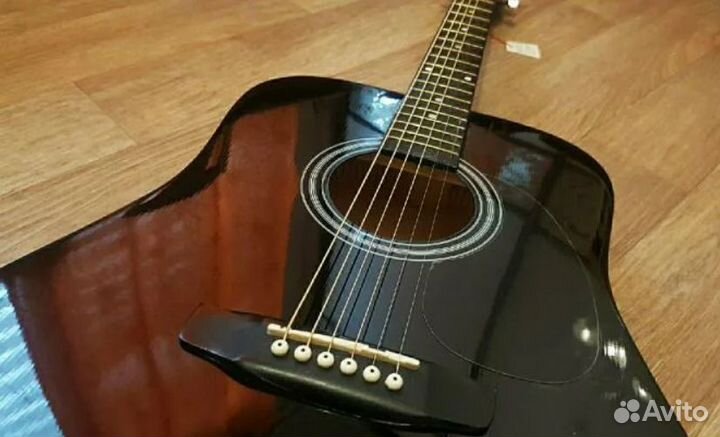 Акустическая гитара Fabio 41 дюйм черная новая