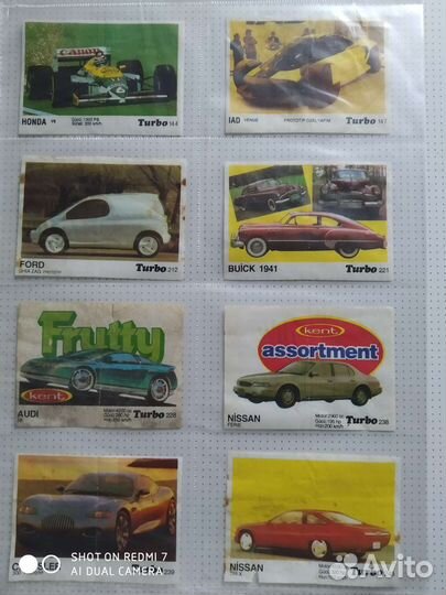 Вкладыш, наклейки 90х