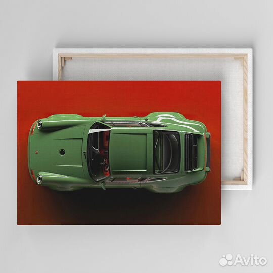 Картина современная porsche на холсте