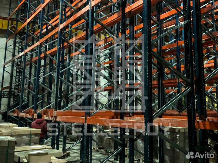 Установка складских стеллажей