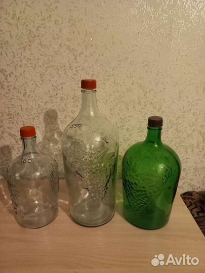 Бутыли стеклянные 20 литров