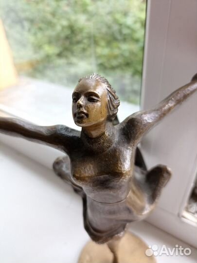 Фигуристка Бронза Статуэтка Спорт СССР