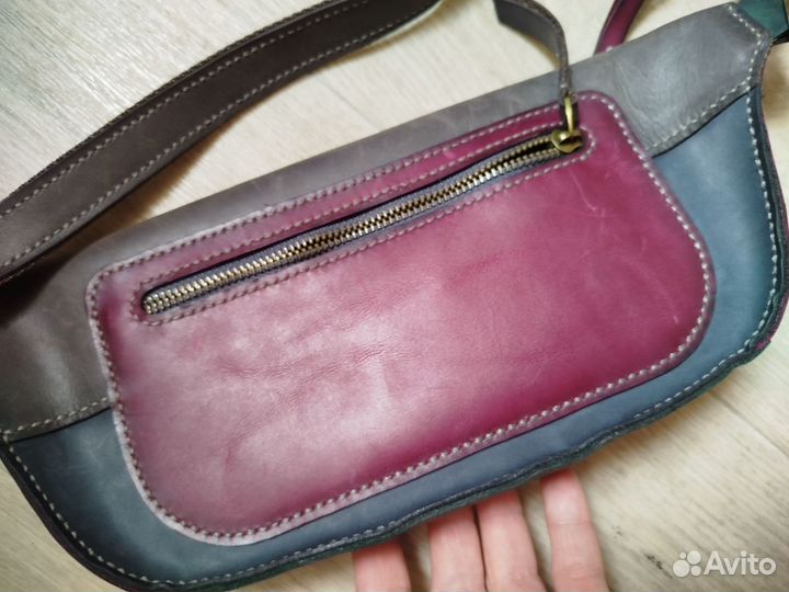 Сумка ручная работа кожа унисекс