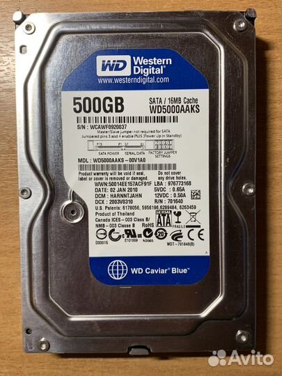 Жесткие диски HDD SATA 2,5; 3,5 240-8000gb