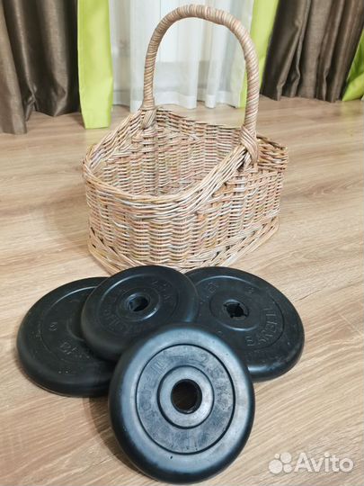 Корзина плетеная большая
