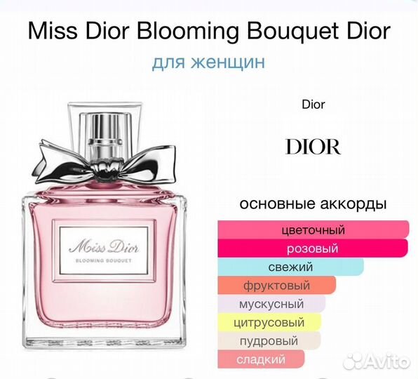 Духи Miss Dior Blooming Bouquet