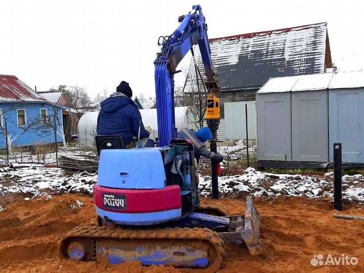 Фундамент свайный-винтовой под ключ