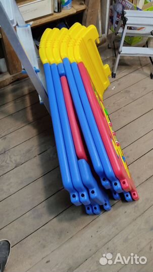 Детский манеж пластиковый, с развивающей панелью