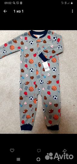 Комбинезон Картерс флисовый