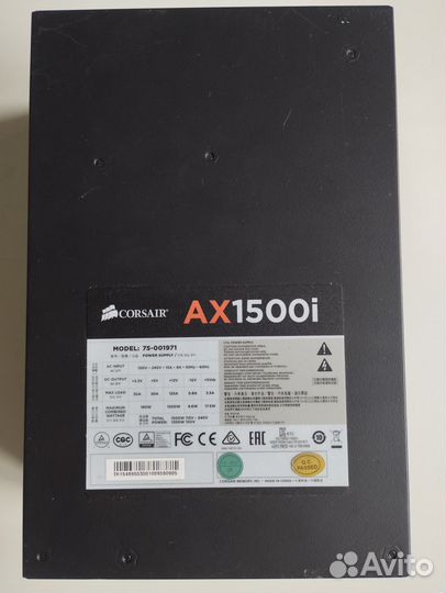 Блок питания Corsair AX1500i не включается