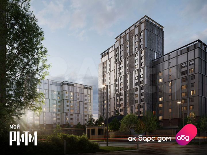 2-к. квартира, 64 м², 4/17 эт.