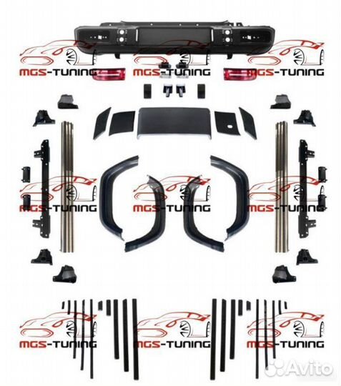 Обвес в стиле G-Class W464 на Suzuki Jimny IV