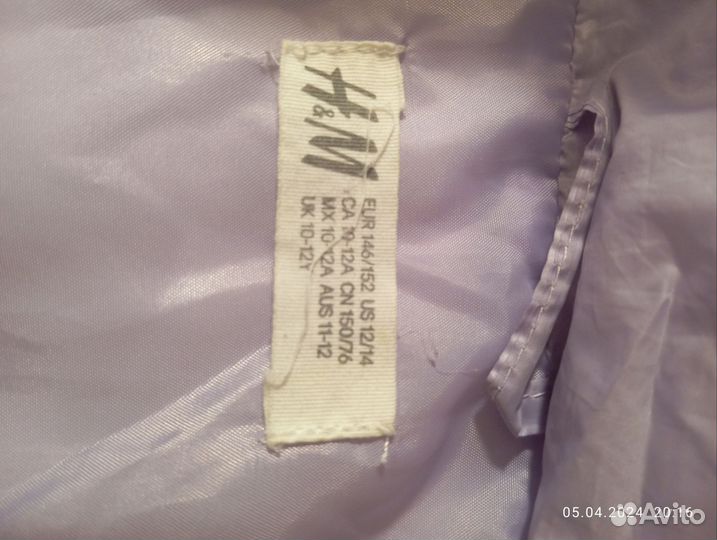 Куртка для девочки 152 H&M