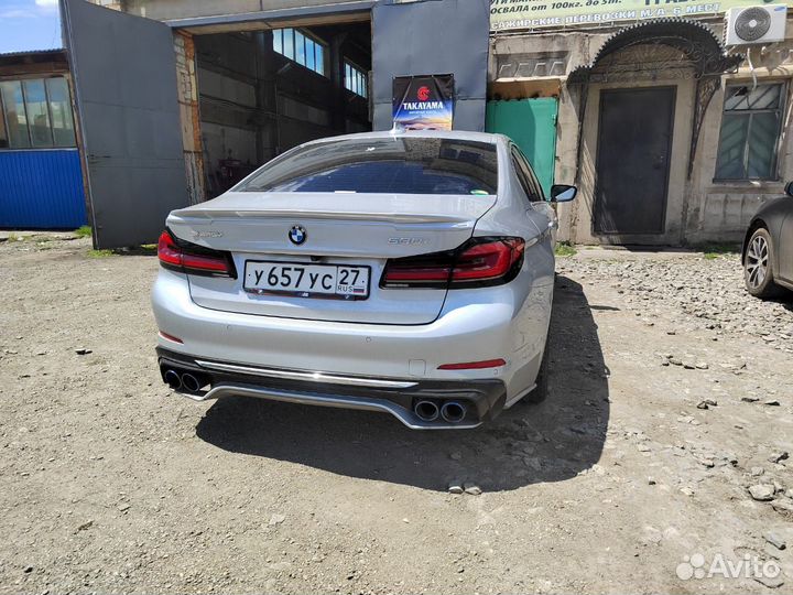 Задний бампер bmw g30 с диффузором