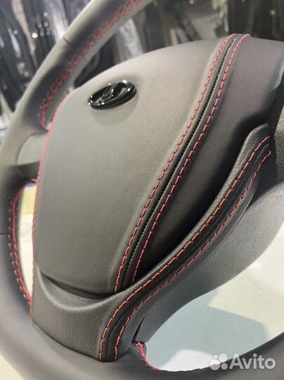 Руль в стиле приора 2 в коже 2114