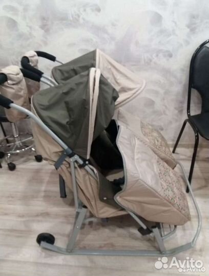 Санки коляска для двойни