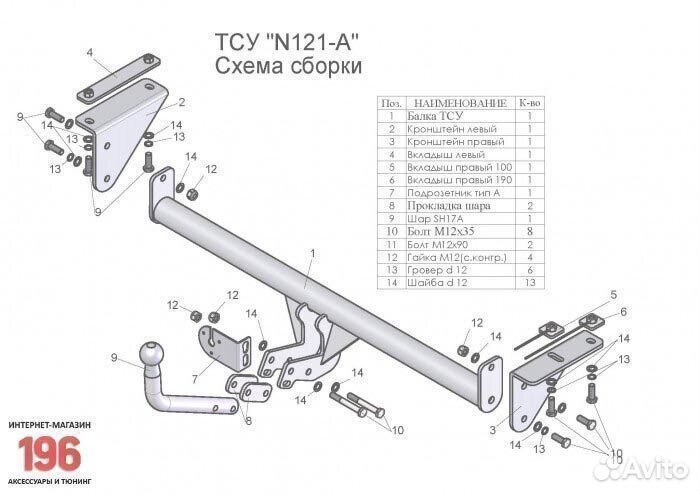 Фаркоп для Нисан Кашкай