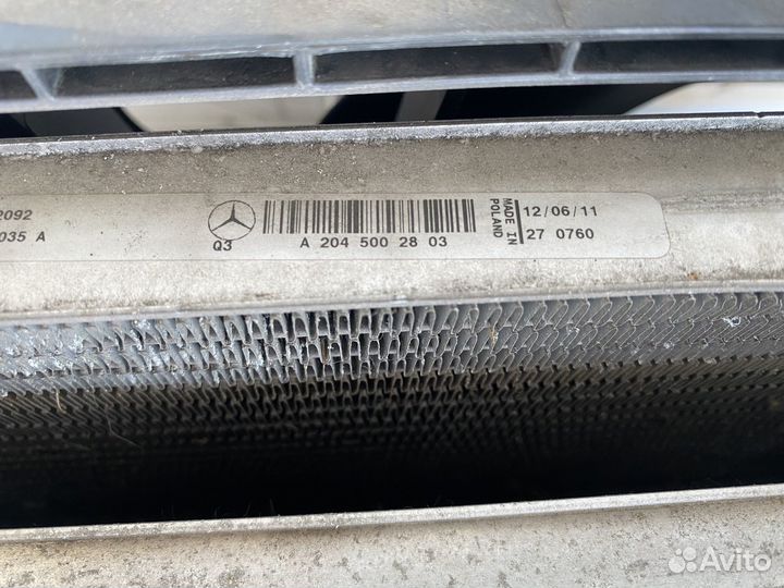 Кассета радиаторов Mercedes Benz W212 оригинал