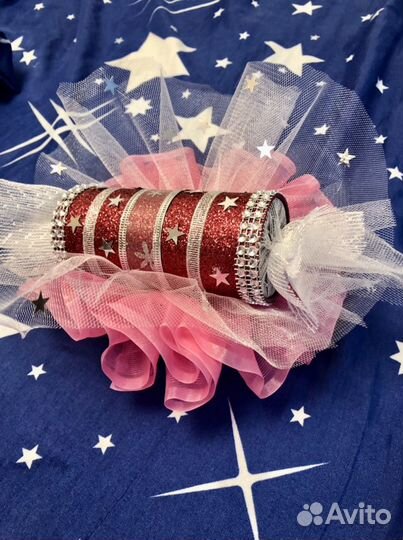 Новогодняя Заколка конфета. Костюм конфетки