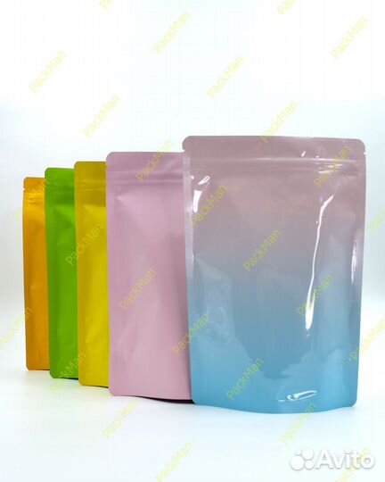 Пакет дой-пак с многоразовым замком zip-lock метал