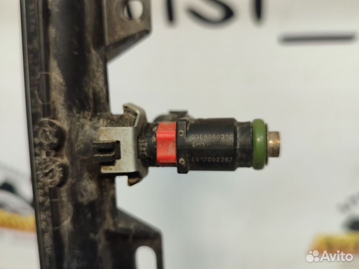 Топливная рампа с форсунками skoda fabia 1.2