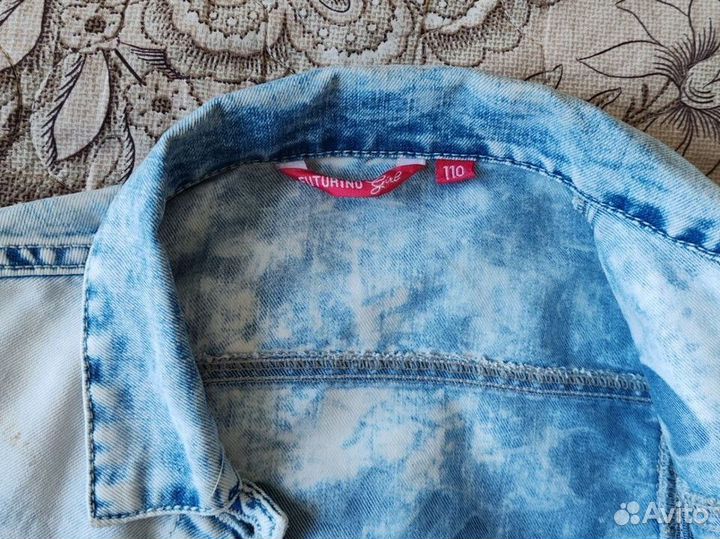 Джинсовая куртка для девочки 110