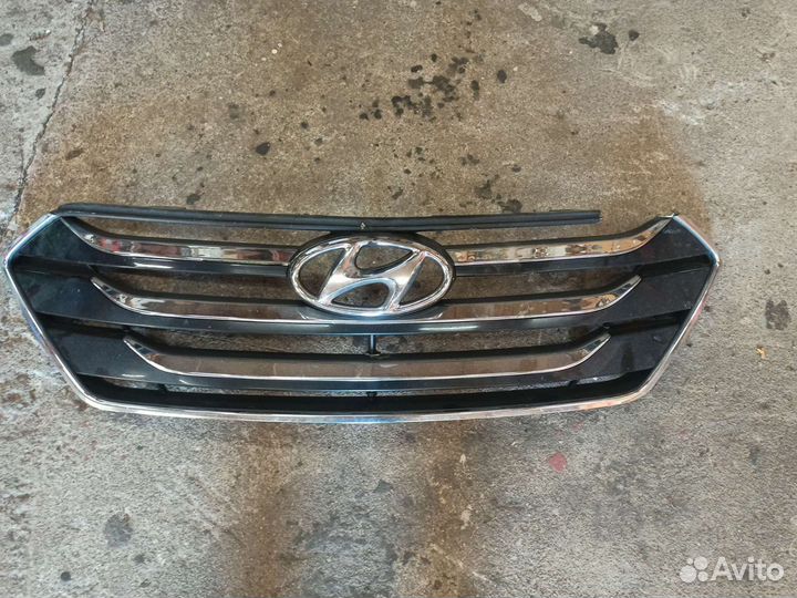 Решетка радиатора hyundai santa fe 3