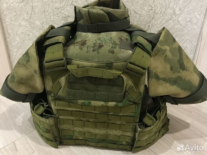 Бронежилет разгрузка плитник с навесным мох