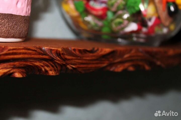 Полка настенная деревянная